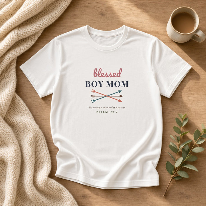 Mom Collection - Blessed Boy Mom Psalm 127:4 Shirt