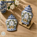 "Magnolia Lane" Heirloom Ginger Jar & Blooming Magnolia Die-Cut Refrigerator Magnet — Flagship Boutique Oak Table Studio