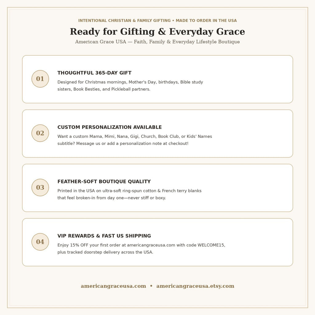 American Grace USA Personalization & Intentional Gifting Promise Card