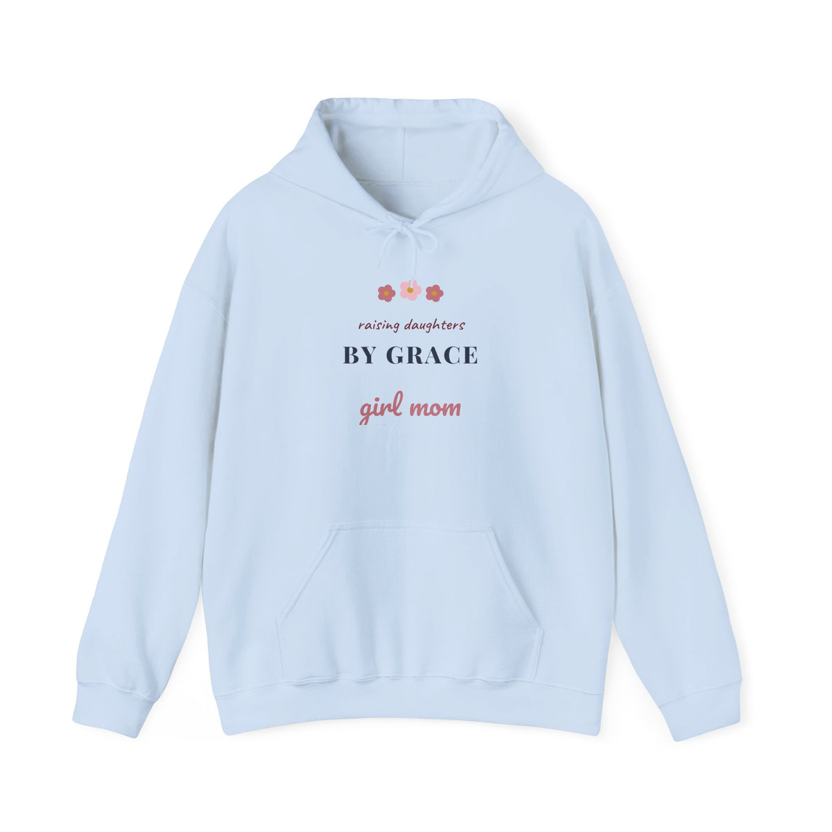 Raising Daughters By Grace Hoodie, Girl Mom Hoodie, Psalm 144:12 Christian Mom Gift, Faith Mama Hooded Sweatshirt