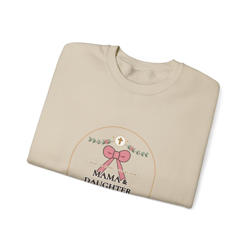 Mama & Daughter Besties for Life Sweatshirt | Proverbs 31:28 Linked by Grace Matching Mom & Daughter Crewneck