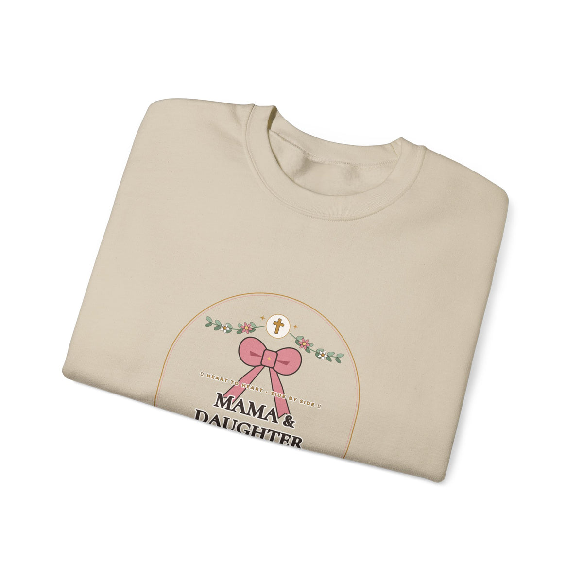 Mama & Daughter Besties for Life Sweatshirt | Proverbs 31:28 Linked by Grace Matching Mom & Daughter Crewneck
