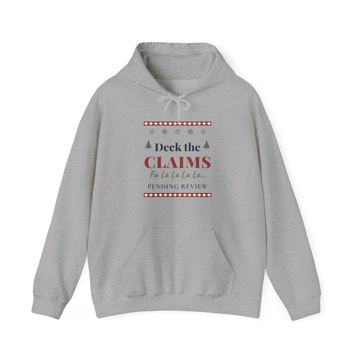 Funny Claims Adjuster Christmas Hoodie, Deck the Claims Ugly Christmas Sweater, Insurance Adjuster Gift