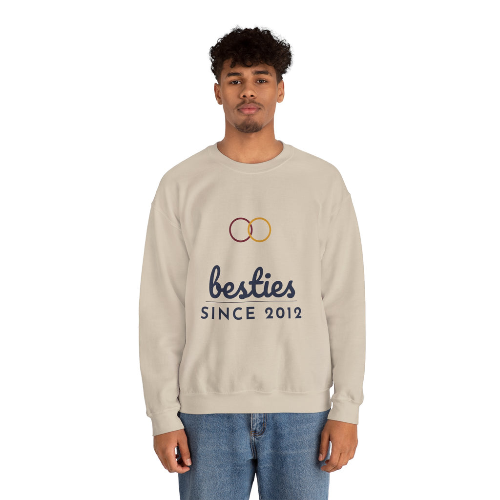 Besties Since Sweatshirt Personalized Year, Matching Best Friend Sweatshirts, Custom Bestie Gift, BFF Sweatshirt with Name and Number