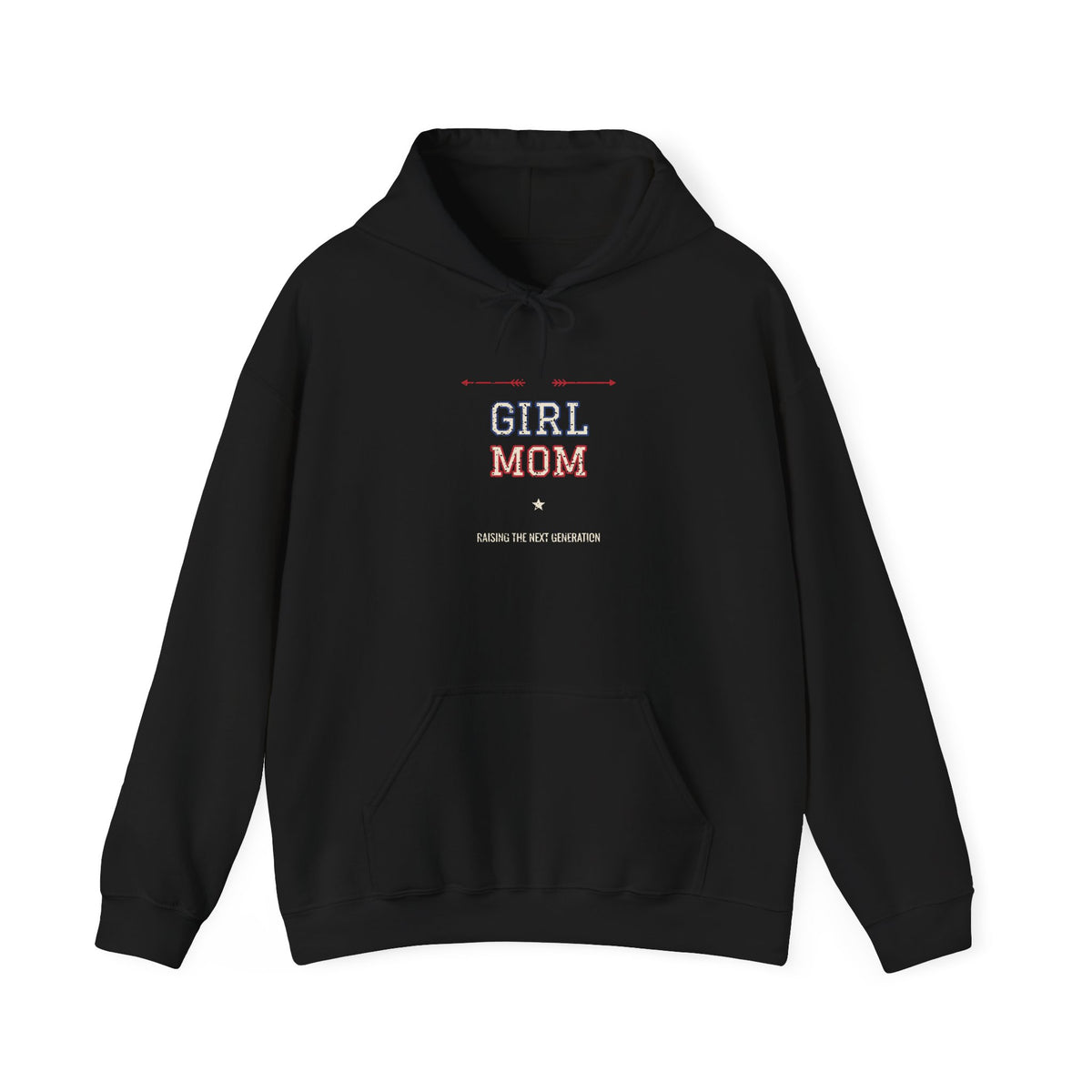 Girl Mom Hoodie, Varsity Girl Mom Hoodie, Mom of Girls Gift, Raising the Next Generation, Christmas Gift for Mom