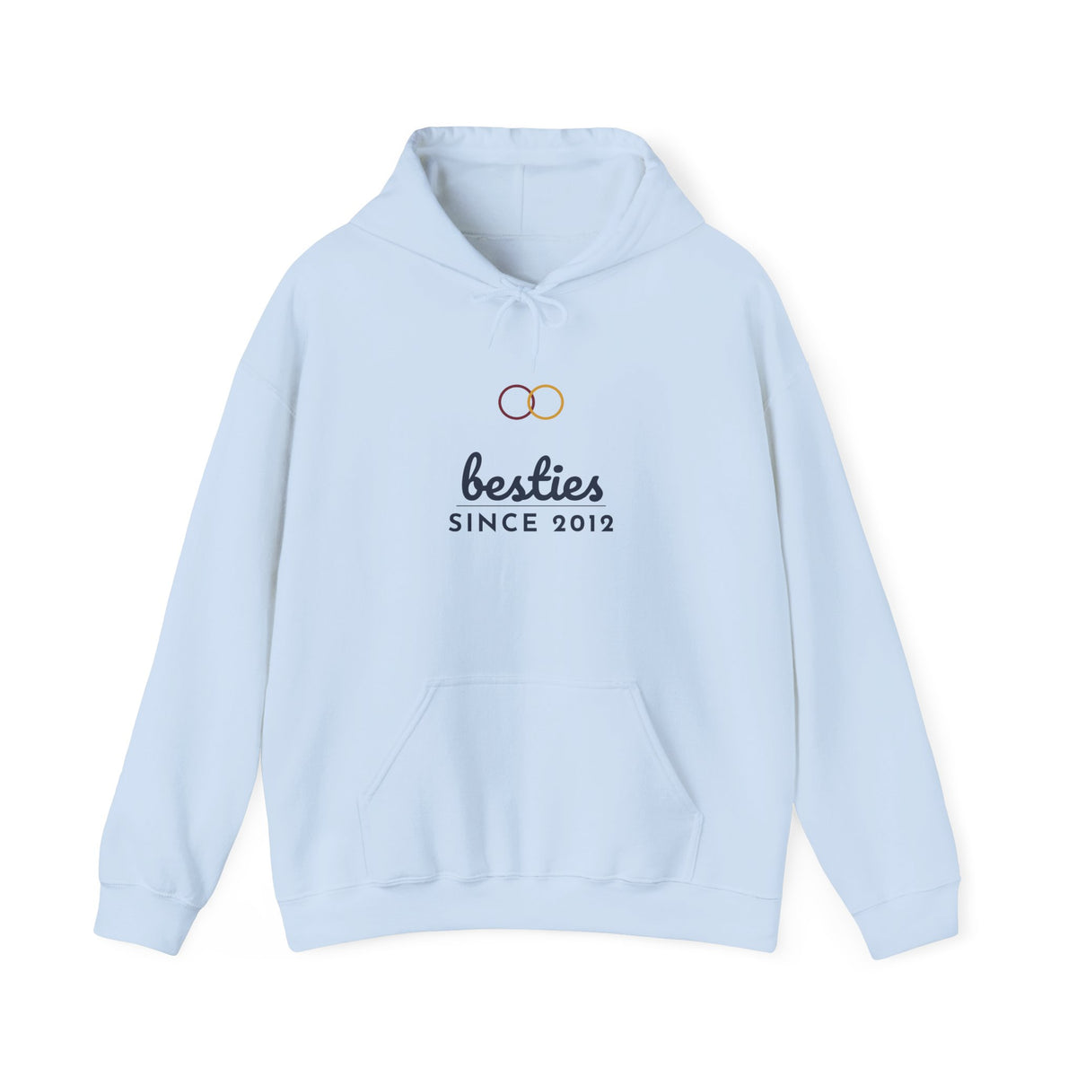 Besties Since Hoodie Personalized Year, Matching Best Friend Hoodies, Custom Bestie Gift, BFF Hoodie with Name and Number
