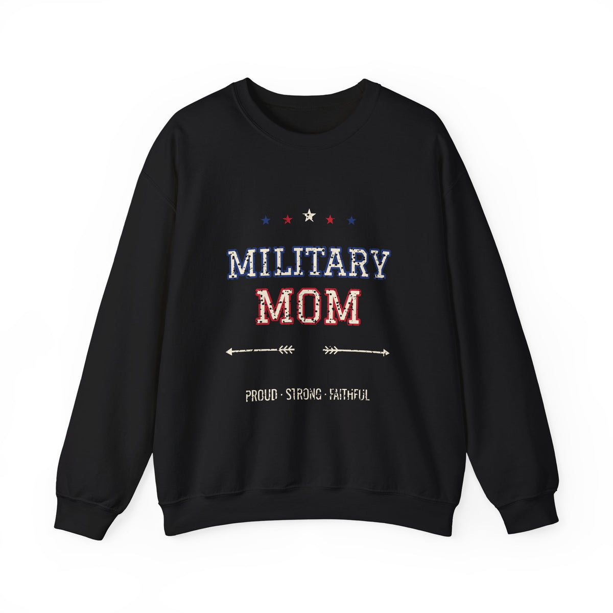 Military Mom Sweatshirt, Varsity Military Mom Crewneck, Proud Military Mom Gift, Patriotic Mom Shirt, Deployment Gift