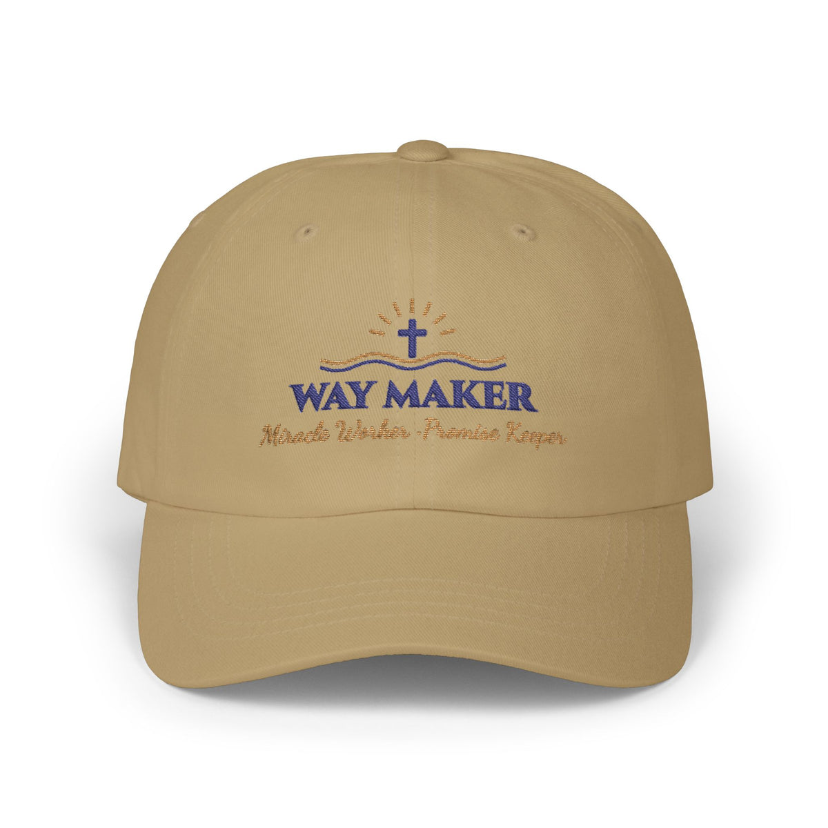 Way Maker Embroidered Classic Cotton Dad Cap | Miracle Worker Christian Women's Hat