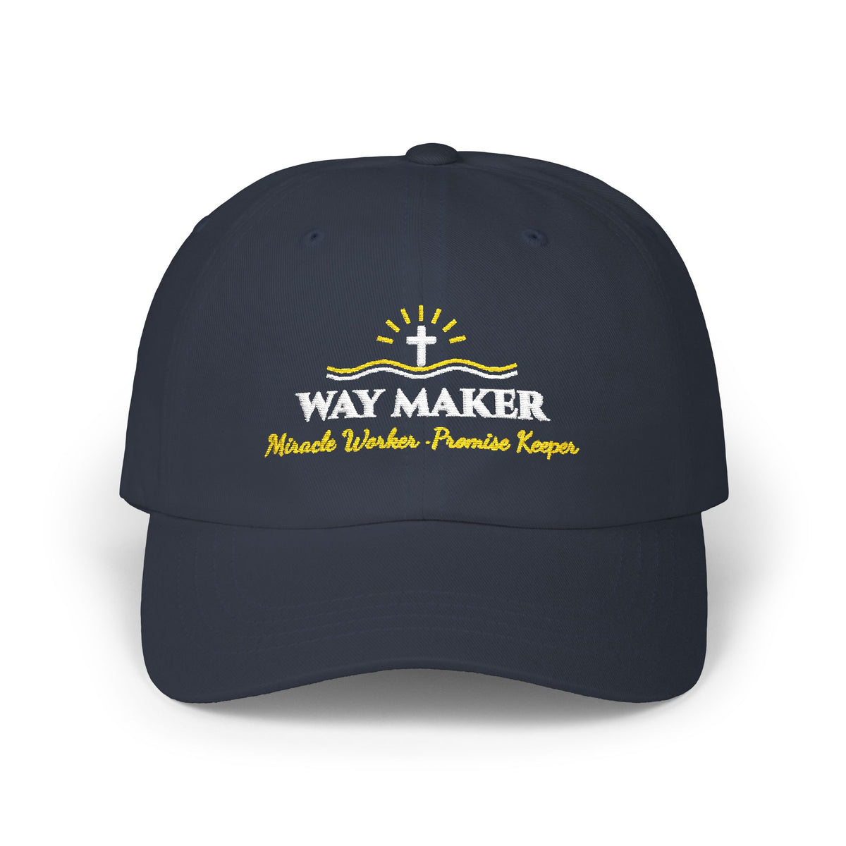 Way Maker Embroidered Classic Cotton Dad Cap | Miracle Worker Christian Women's Hat