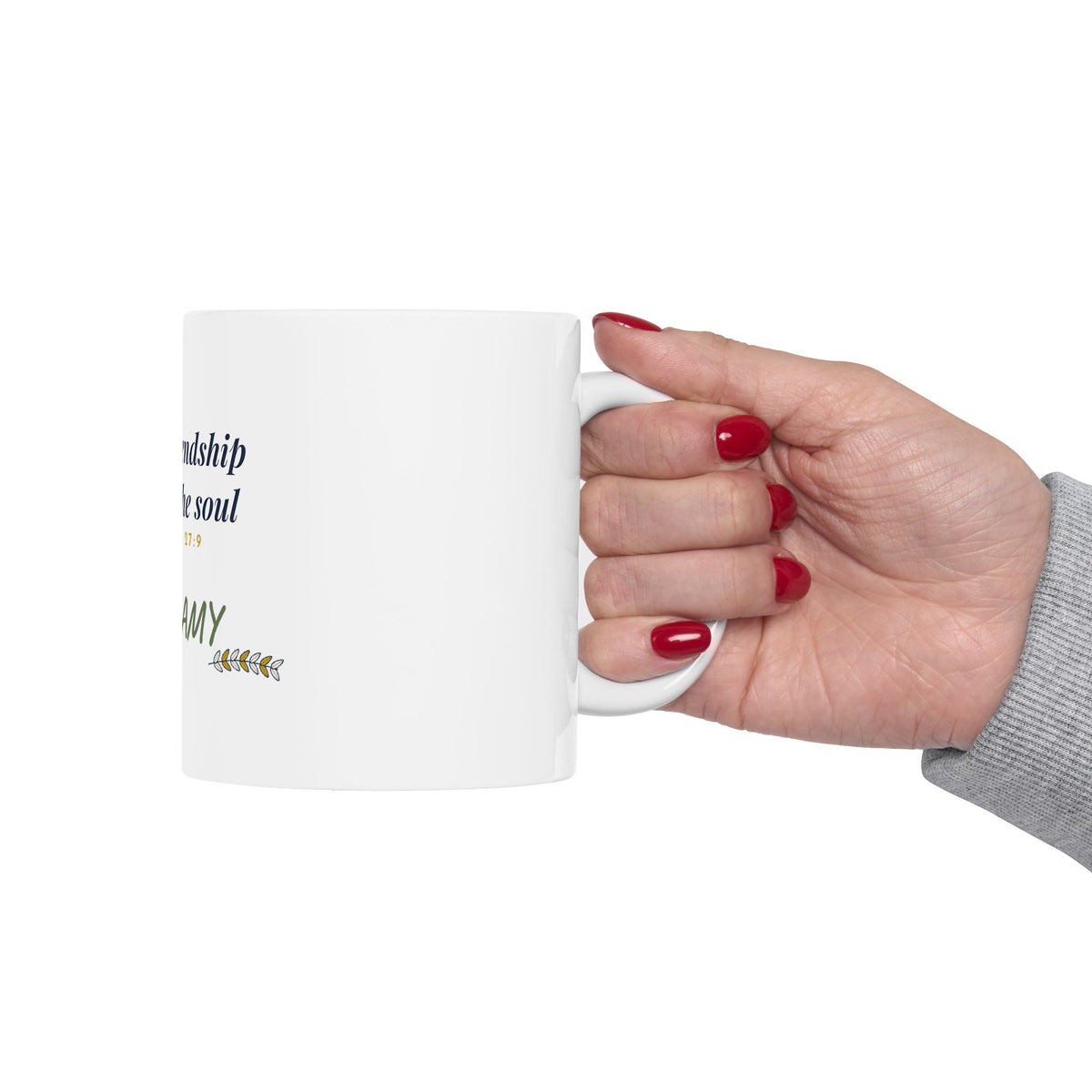 Sisters in Christ Mug Personalized, Proverbs 27:9 Best Friend Mug, Christian Friendship Gift, Faith Bestie Coffee Mug