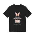 Personalized Custom Church or Ministry Name Shirt | Watercolor Butterfly & Scripture Bella+Canvas 3001 Tee | Women of Faith Bible Study Gift