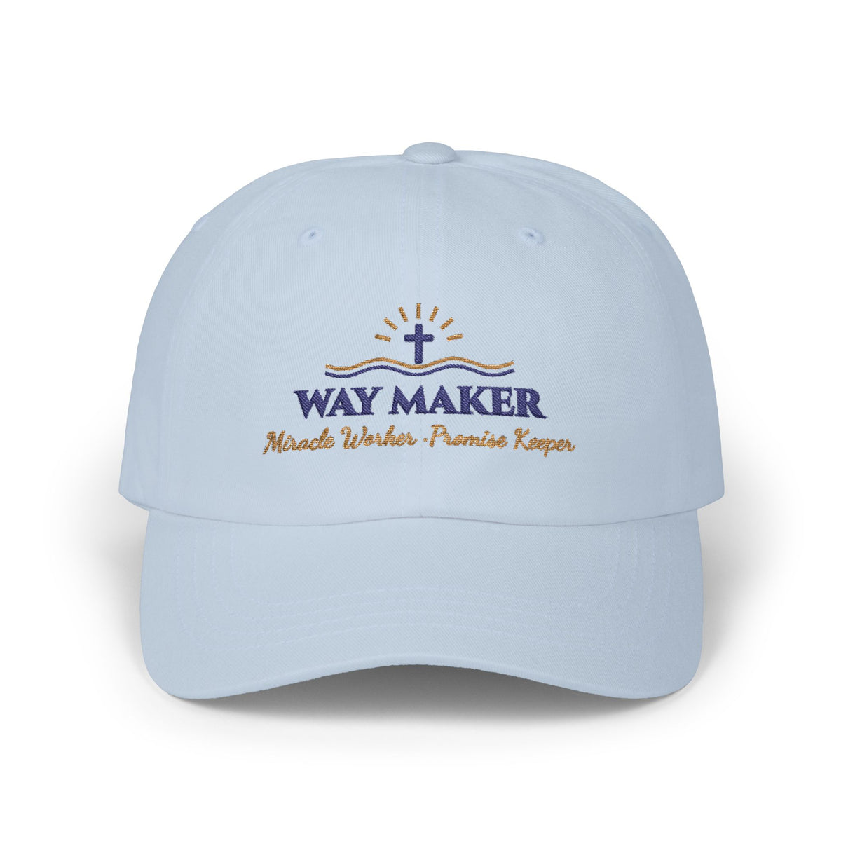 Way Maker Embroidered Classic Cotton Dad Cap | Miracle Worker Christian Women's Hat