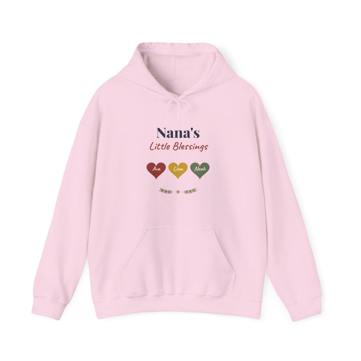 Personalized Nana Hoodie with Grandkids Names, Nana's Little Blessings Hoodie, Christmas Gift for Nana