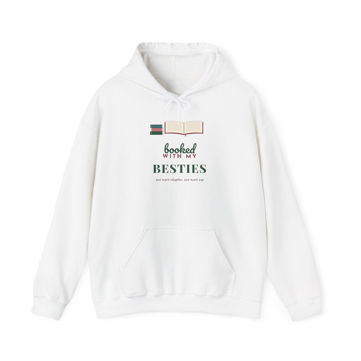 Booked With My Besties Hoodie | Book Lover Gift