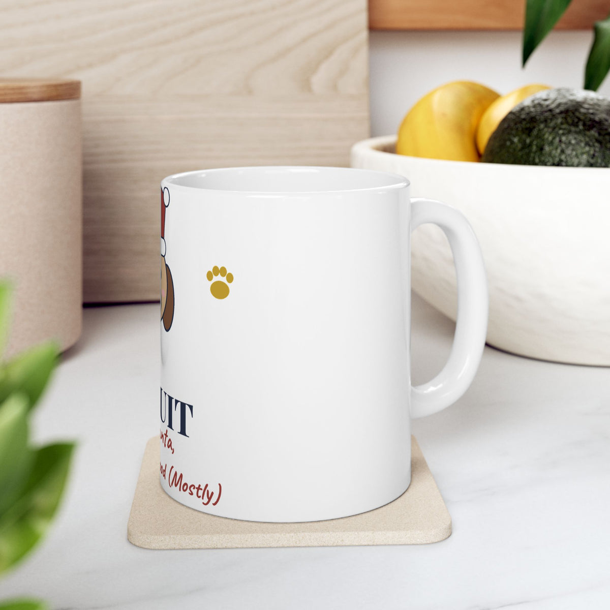 Funny Dog Christmas Mug Personalized, Dear Santa My Dog Was Good Mostly, Custom Dog Name Mug, Dog Mom Stocking Stuffer