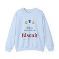 Funny Dog Mom Sweatshirt Personalized — Bella+Canvas 3901 Unisex Sponge Fleece Crewneck Sweatshirt Mockup 3