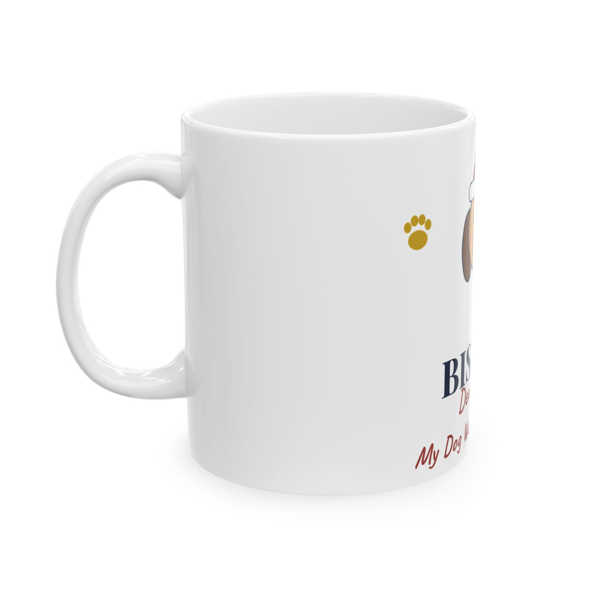 Funny Dog Christmas Mug Personalized, Dear Santa My Dog Was Good Mostly, Custom Dog Name Mug, Dog Mom Stocking Stuffer
