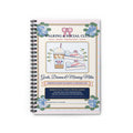 Personalized "Walking Club & Morning Miles Log" — Chinoiserie & Coquette Bow 6" × 8" Spiral Fitness, Prayer & Goals Journal