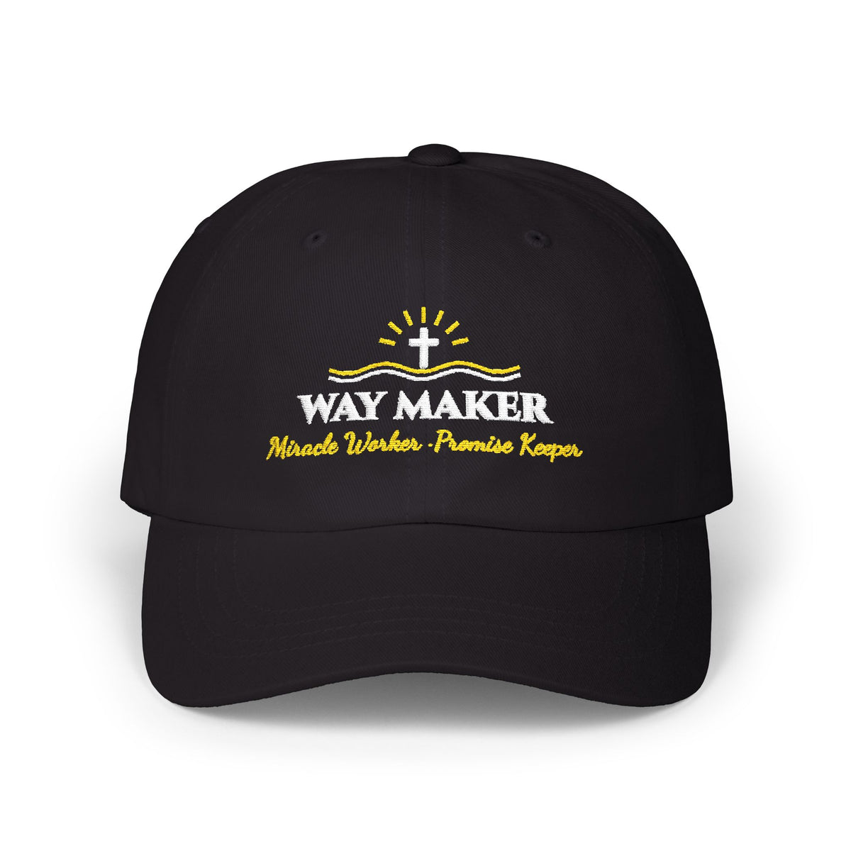 Way Maker Embroidered Classic Cotton Dad Cap | Miracle Worker Christian Women's Hat