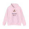 Dog Mom Christmas Hoodie, Custom Dog Name Santa Hat Hoodie, Personalized Dog Lover Gift for Her
