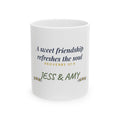 Sisters in Christ Mug Personalized, Proverbs 27:9 Best Friend Mug, Christian Friendship Gift, Faith Bestie Coffee Mug