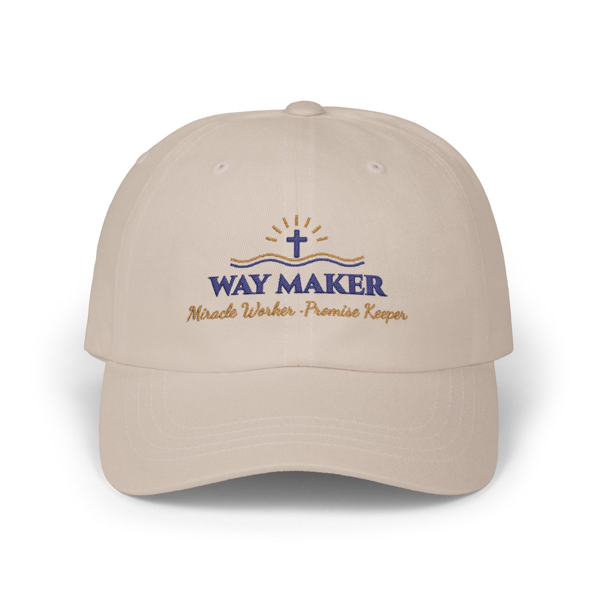 Way Maker Embroidered Classic Cotton Dad Cap | Miracle Worker Christian Women's Hat