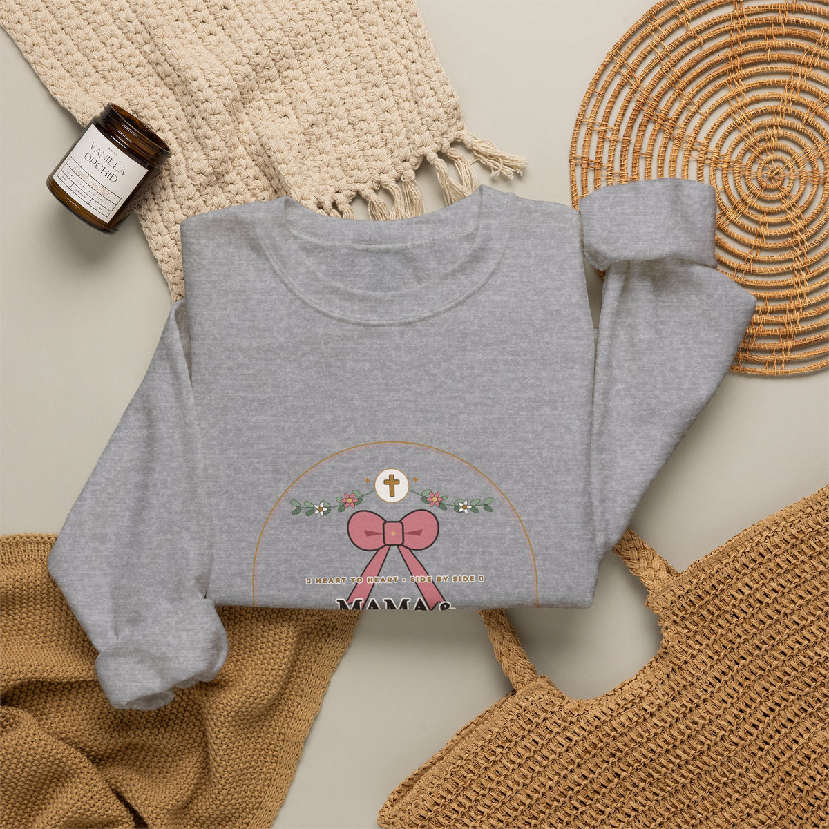 Mama & Daughter Besties for Life Sweatshirt | Proverbs 31:28 Linked by Grace Matching Mom & Daughter Crewneck