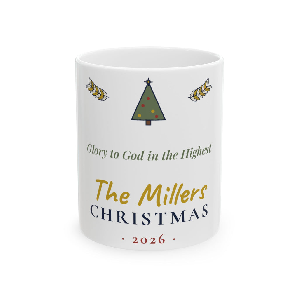Personalized Family Christmas Mug 2026, Custom Last Name Christmas Mug, Family Keepsake Gift for Parents