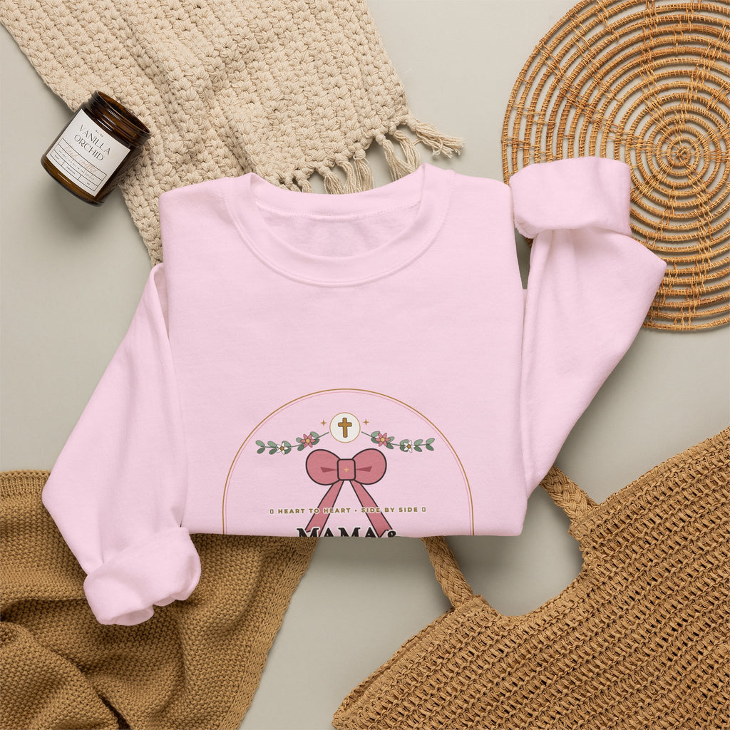Mama & Daughter Besties for Life Sweatshirt | Proverbs 31:28 Linked by Grace Matching Mom & Daughter Crewneck