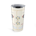 Personalized "American Grace • Land That I Love" Chinoiserie Ginger-Jar & Flag 20oz Stainless Travel Tumbler