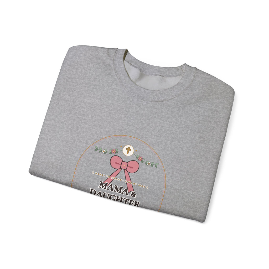 Mama & Daughter Besties for Life Sweatshirt | Proverbs 31:28 Linked by Grace Matching Mom & Daughter Crewneck