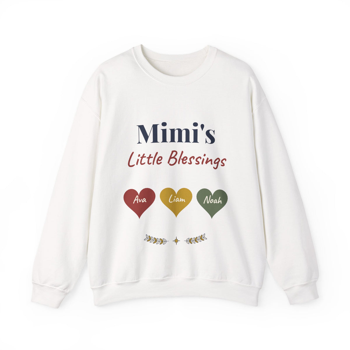 Personalized Mimi Sweatshirt with Grandkids Names, Mimi's Little Blessings Crewneck, Southern Grandma Christmas Gift