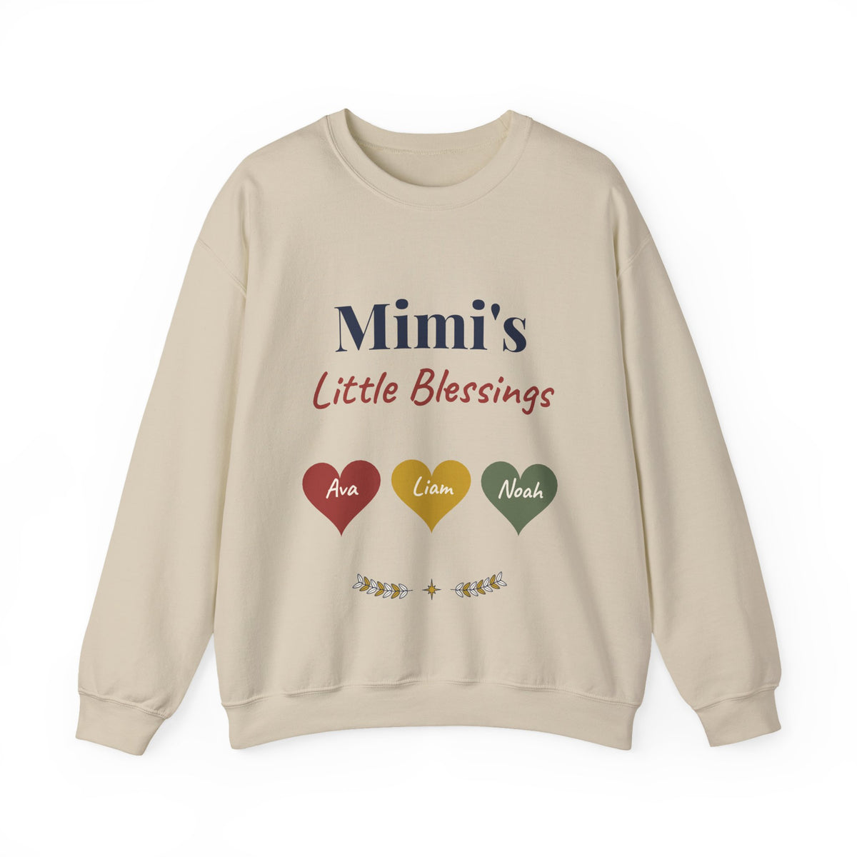 Personalized Mimi Sweatshirt with Grandkids Names, Mimi's Little Blessings Crewneck, Southern Grandma Christmas Gift