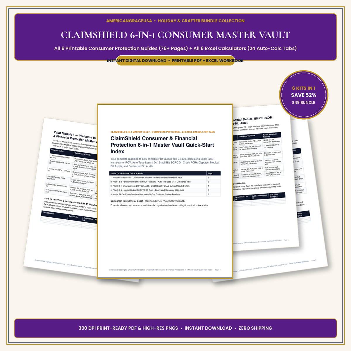 ClaimShield Consumer & Financial Protection 6-in-1 Master Vault Hero Cover