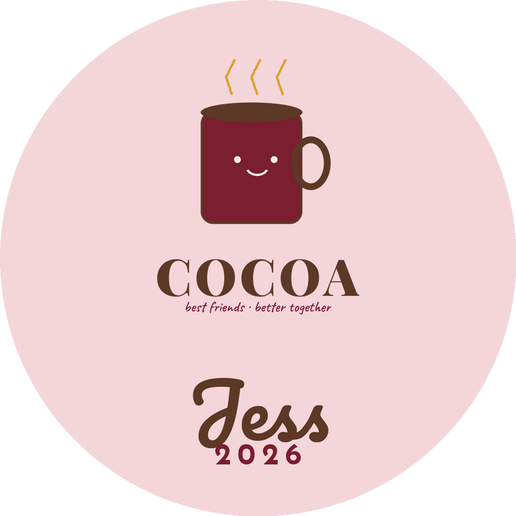 Cocoa and Marshmallow Ornament | Personalized Best Friend Matching Ornament | Cute Christmas Gift