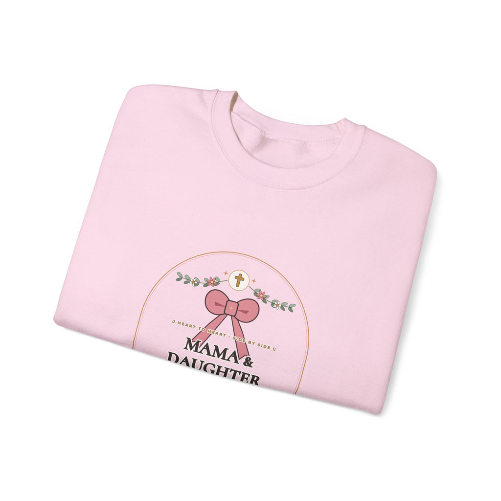 Mama & Daughter Besties for Life Sweatshirt | Proverbs 31:28 Linked by Grace Matching Mom & Daughter Crewneck