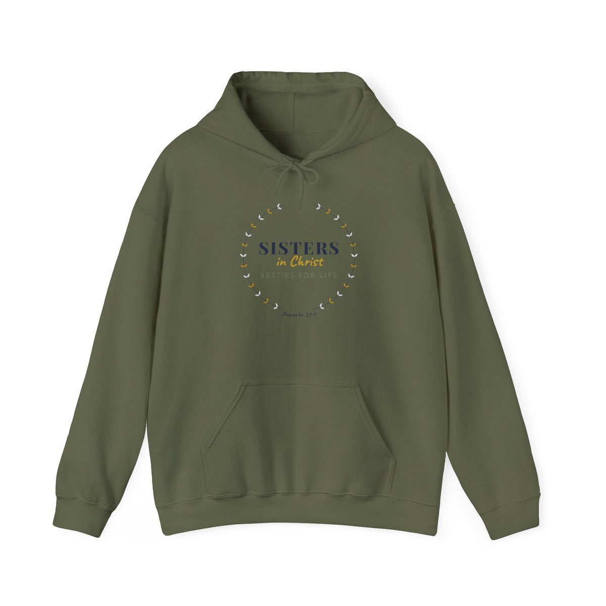 Sisters in Christ Hoodie, Besties for Life Christian Hoodie, Faith Best Friend Gift, Proverbs 27:9 Matching Hoodie