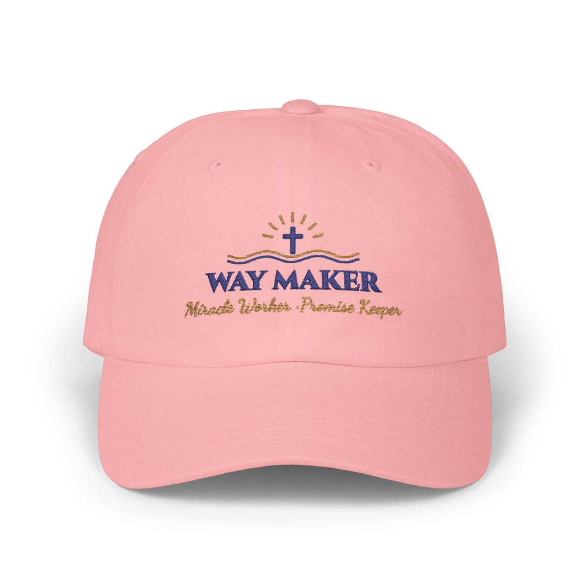 Way Maker Embroidered Classic Cotton Dad Cap | Miracle Worker Christian Women's Hat