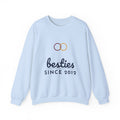 Besties Since Sweatshirt Personalized Year, Matching Best Friend Sweatshirts, Custom Bestie Gift, BFF Sweatshirt with Name and Number