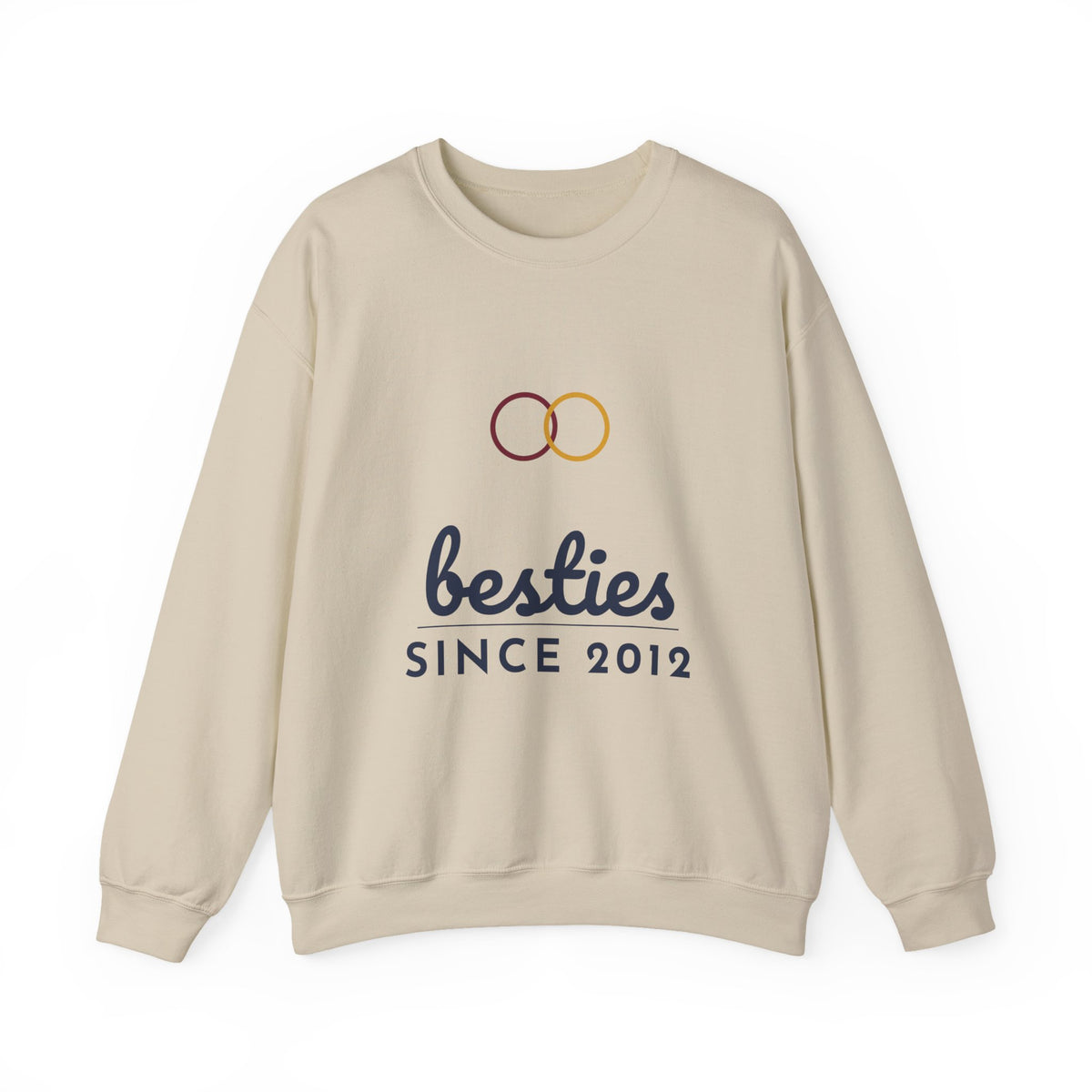 Besties Since Sweatshirt Personalized Year, Matching Best Friend Sweatshirts, Custom Bestie Gift, BFF Sweatshirt with Name and Number