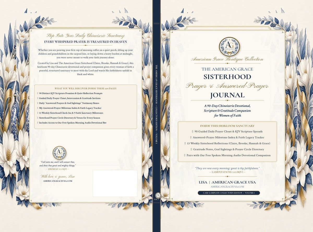 The American Grace Sisterhood Prayer & Answered-Prayer Journal (Volume I) — 6x9 Case-Laminate Hardcover Full-Wrap Cover & Spine