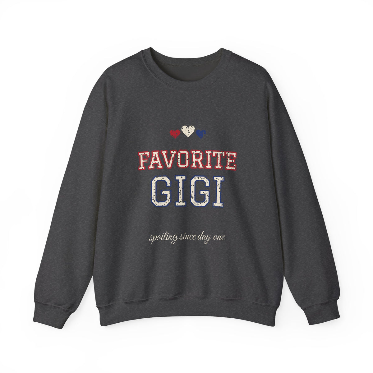 Favorite Gigi Sweatshirt, Varsity Gigi Crewneck, Grandma Gift, Spoiling Since Day One Shirt, Christmas Gift for Gigi