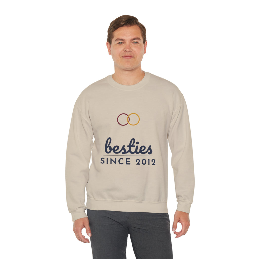 Besties Since Sweatshirt Personalized Year, Matching Best Friend Sweatshirts, Custom Bestie Gift, BFF Sweatshirt with Name and Number