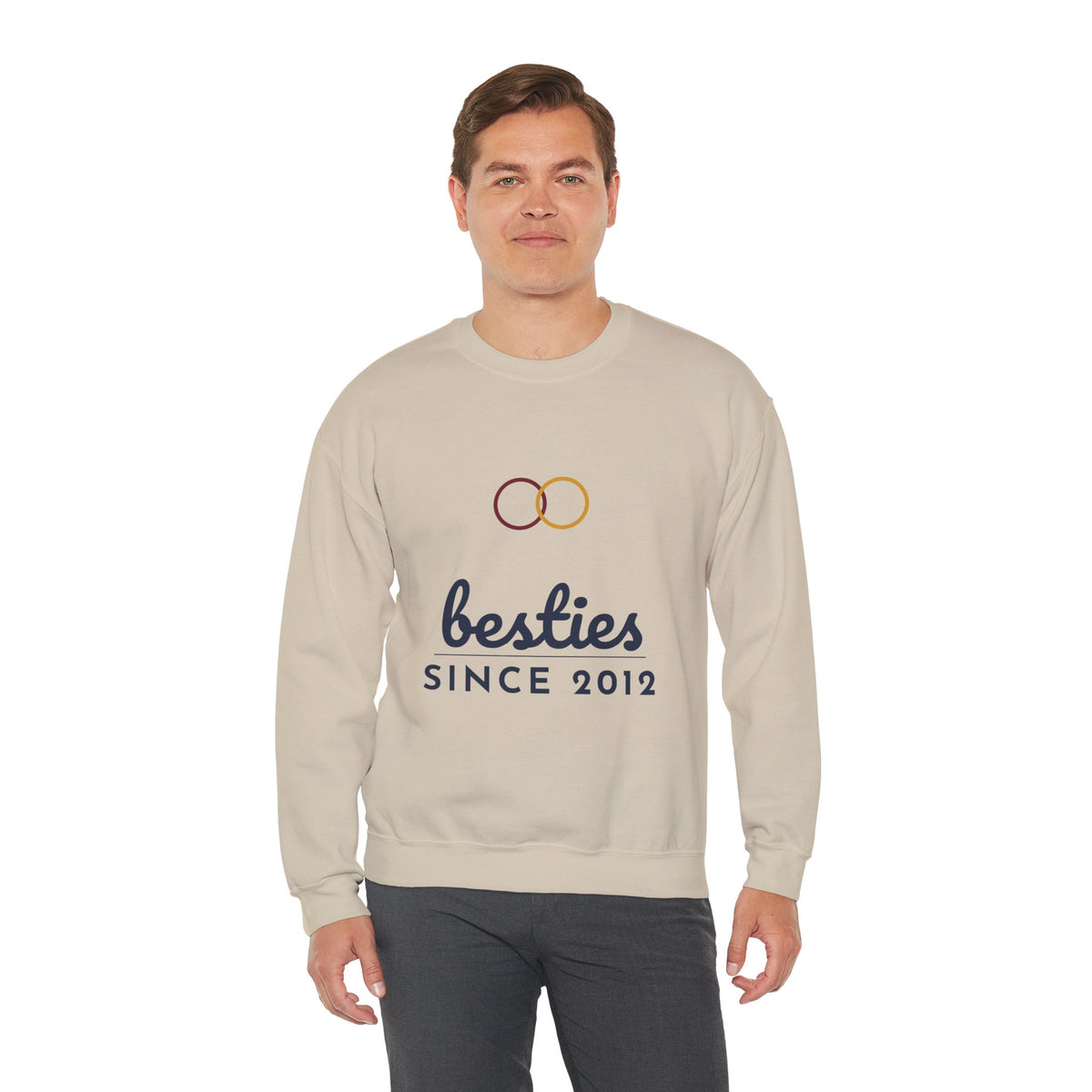 Besties Since Sweatshirt Personalized Year, Matching Best Friend Sweatshirts, Custom Bestie Gift, BFF Sweatshirt with Name and Number