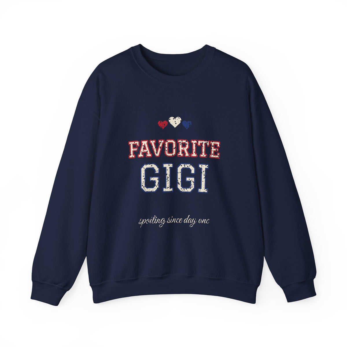Favorite Gigi Sweatshirt, Varsity Gigi Crewneck, Grandma Gift, Spoiling Since Day One Shirt, Christmas Gift for Gigi