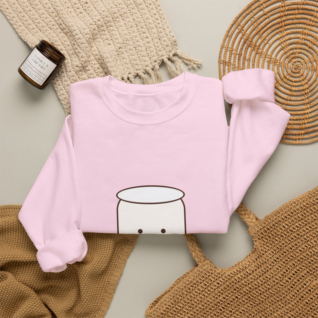 Cocoa and Marshmallow Matching Best Friend Sweatshirts, Marshmallow Sweatshirt, Cute Christmas Bestie Gift, BFF Matching Sweater