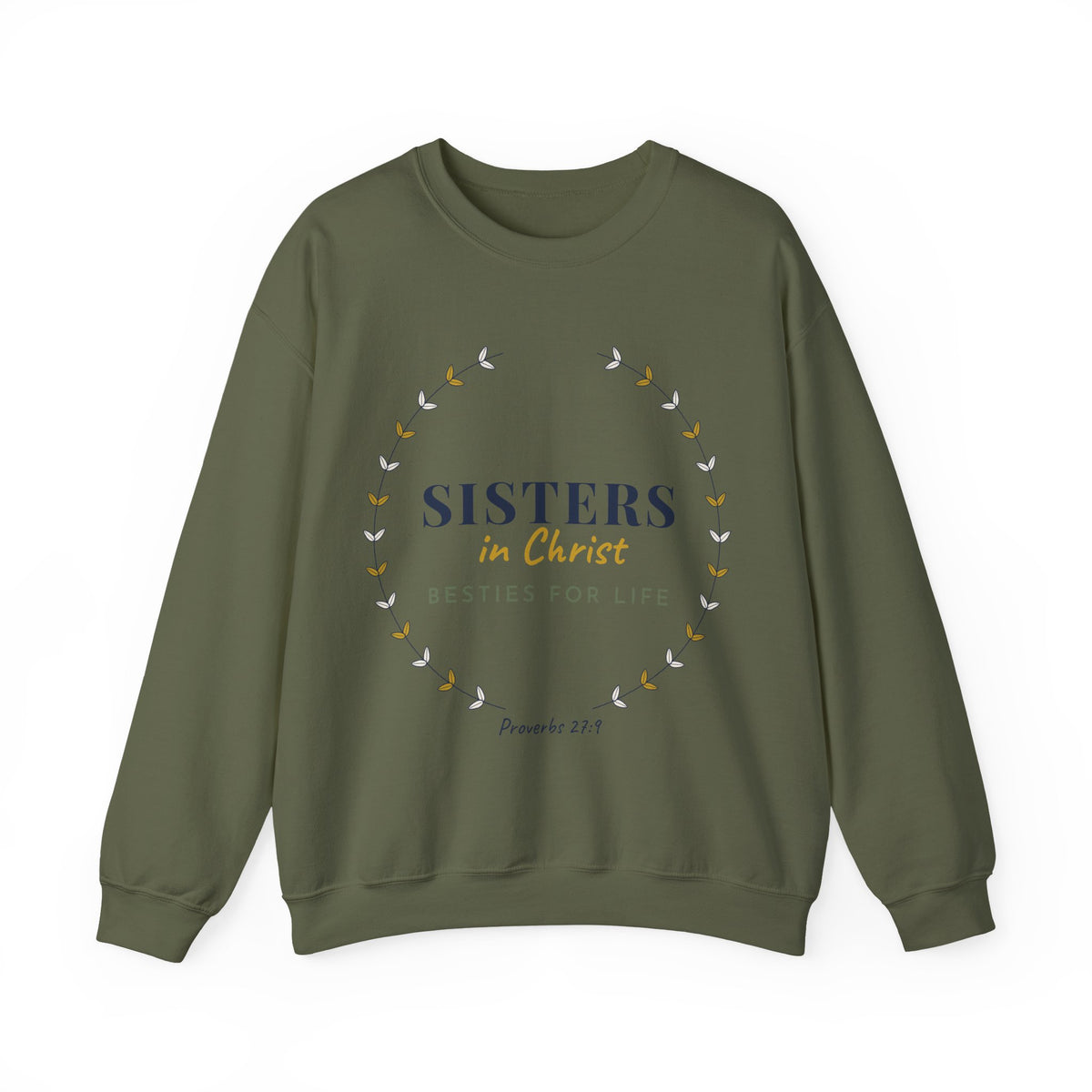 Sisters in Christ Sweatshirt, Besties for Life Christian Sweatshirt, Faith Best Friend Gift, Proverbs 27:9 Matching Sweater