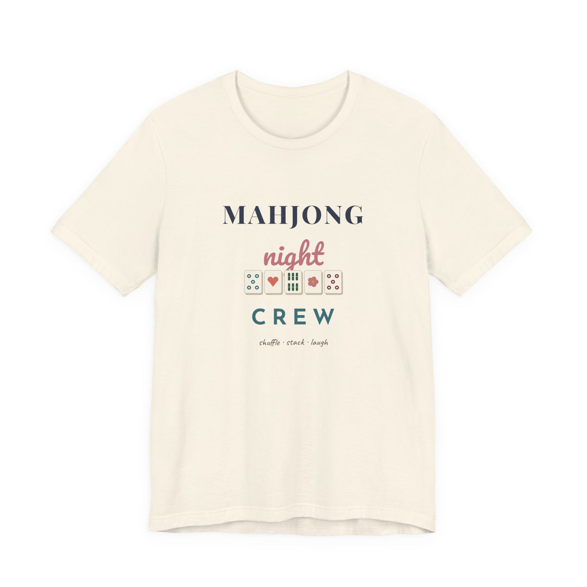 Mahjong Night Crew Shirt | Mahjong Lover Tee | Ladies Game Night Gift