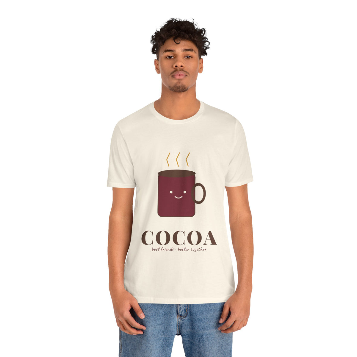 Cocoa and Marshmallow Matching Best Friend T-Shirts, Cocoa T-Shirt, Cute Christmas Bestie Gift, BFF Matching Tee