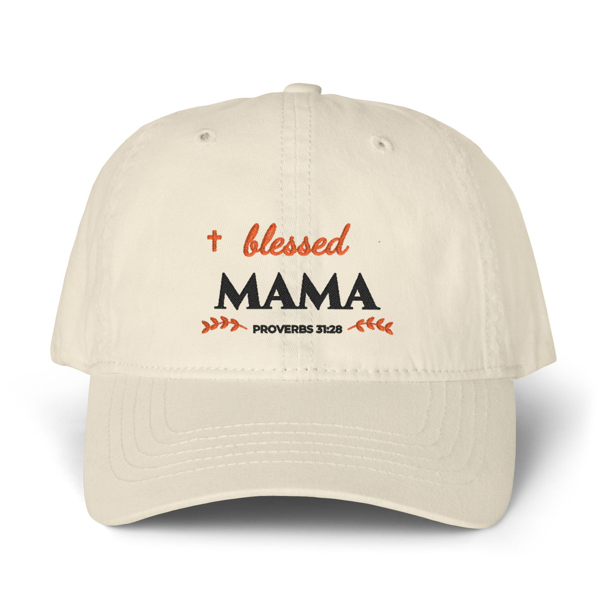 Blessed Mama Embroidered Women's Pigment-Dyed Cap — AmericanGraceUSA Boutique Showcase